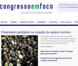 Visual mais moderno e atraente. Mais interativo. Com novas ferramentas. Com a qualidade de sempre. É novo Congresso em Foco. Aguarde!