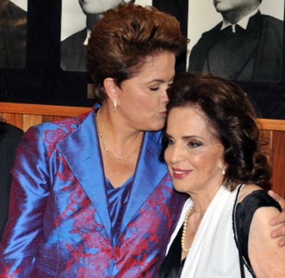 Dilma e a mãe, Dilma Jane. - Valter Campanato/ABr