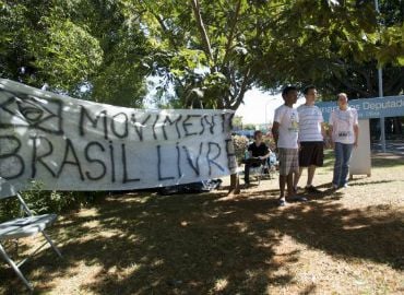 Movimento Brasil Livre durante manifestação à favor da abertura de processo de impeachment, em 2015.Marcelo Camargo/Agência Brasil  