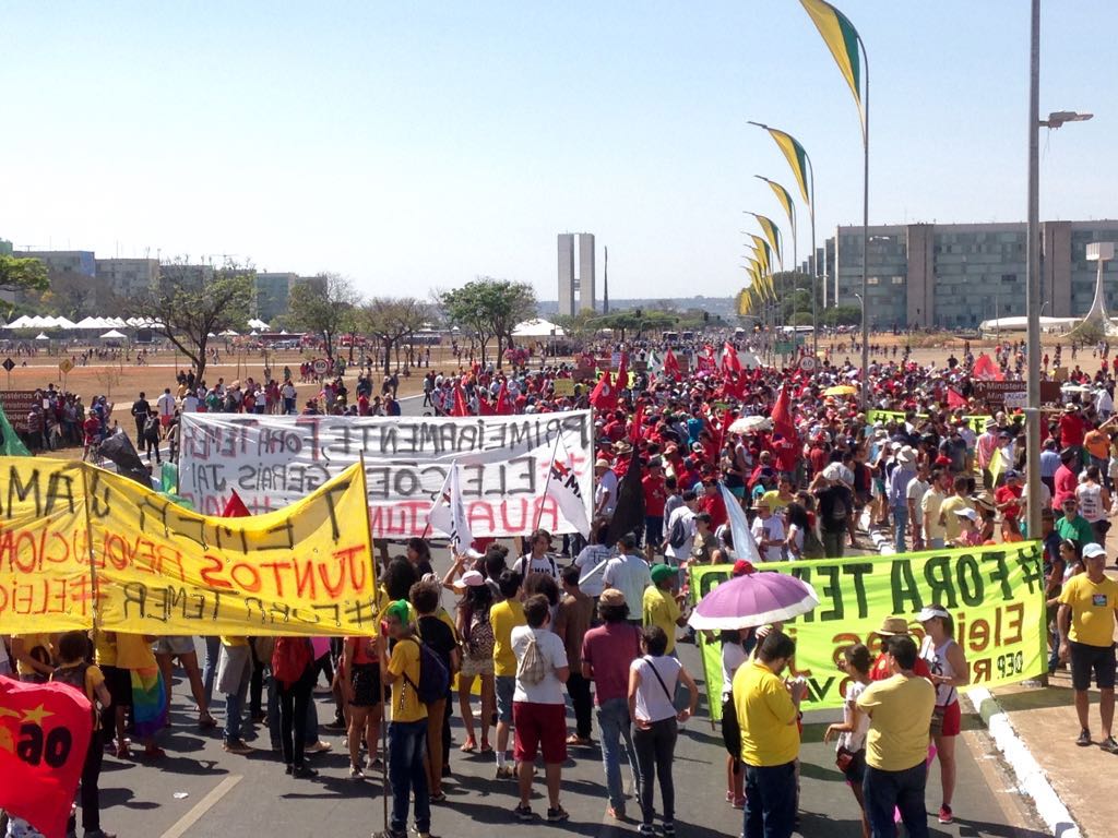 Em Brasília, segundo a PM, ato reuniu 2,7 mil pessoas, Manifestantes contabilizaram 10 mil