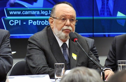 Léo Pinheiro em depoimento à CPI da Petrobras no Congresso