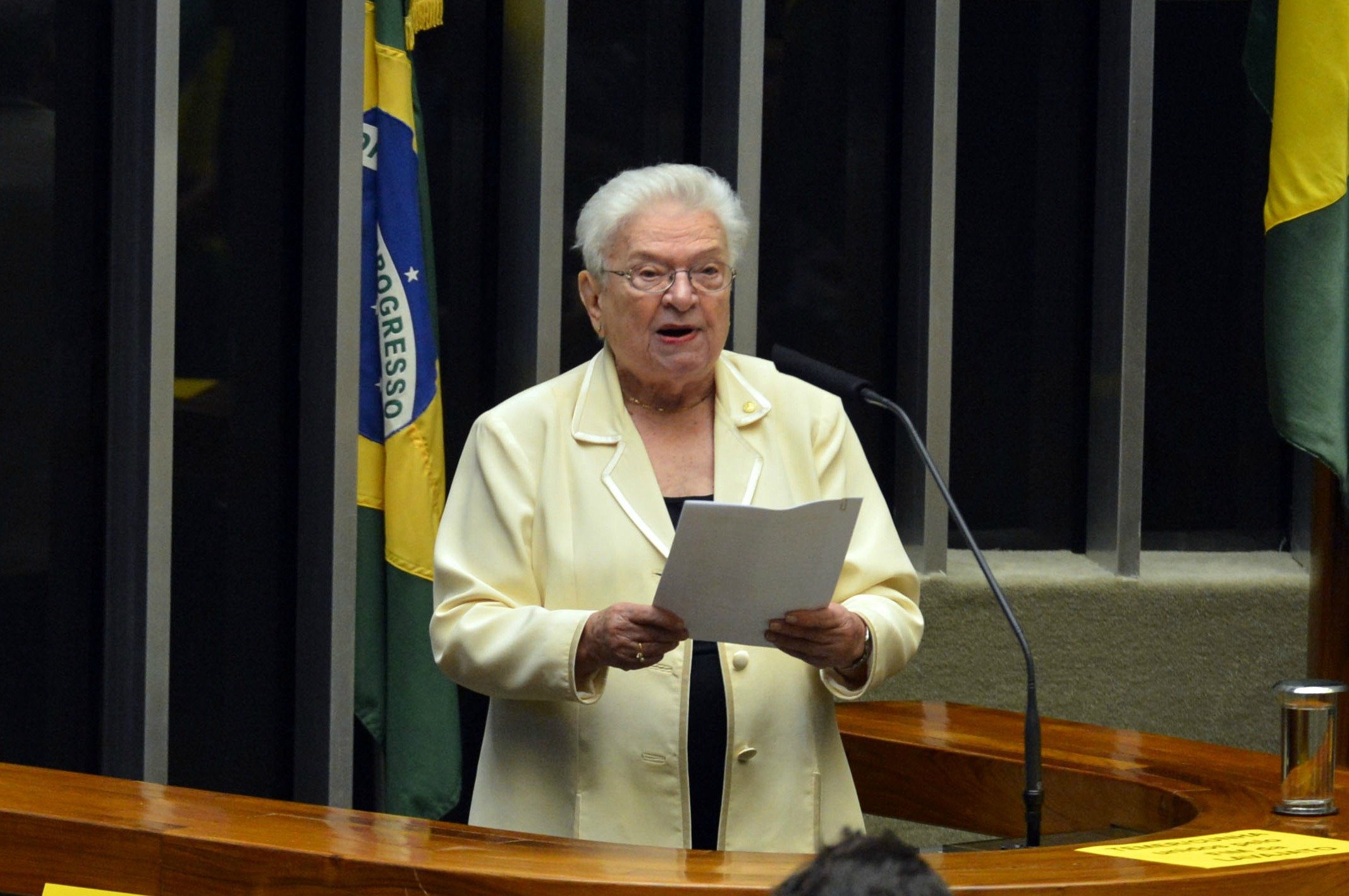 Luiza Erundina  é a deputada mais idosa da Câmara. Foto: Agência Câmara