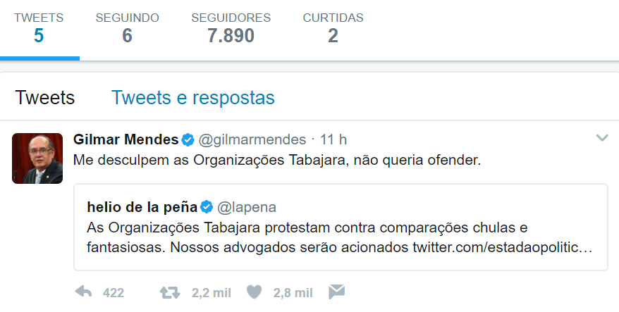 gilmar twitter