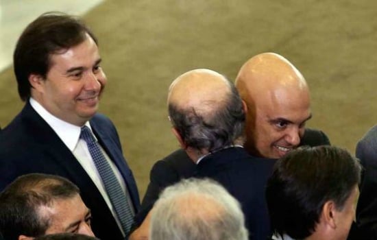 Rodrigo Maia e Alexandre de Moraes