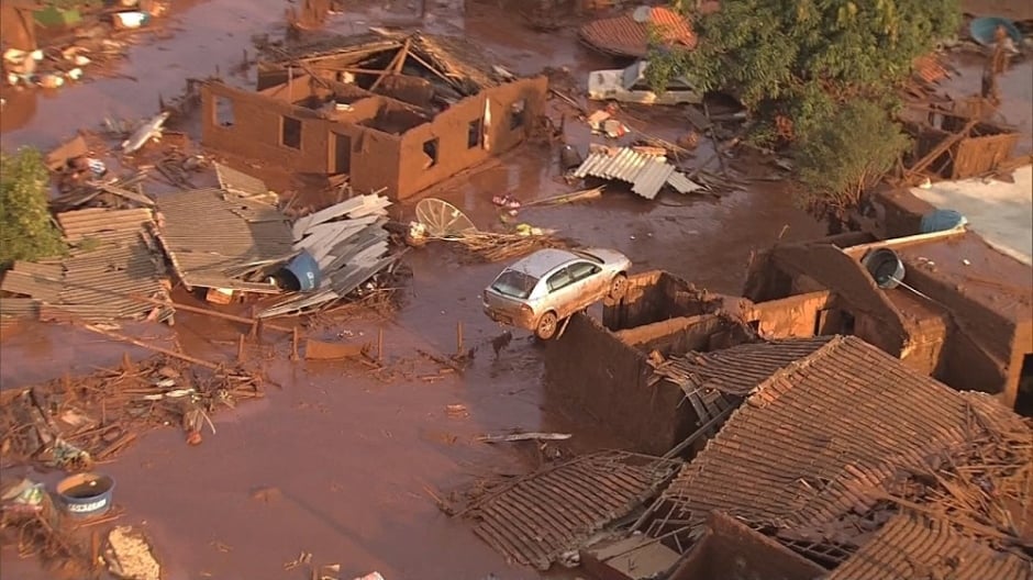 Distrito de Bento Rodrigues foi praticamente destruído pela força da lama em 2015