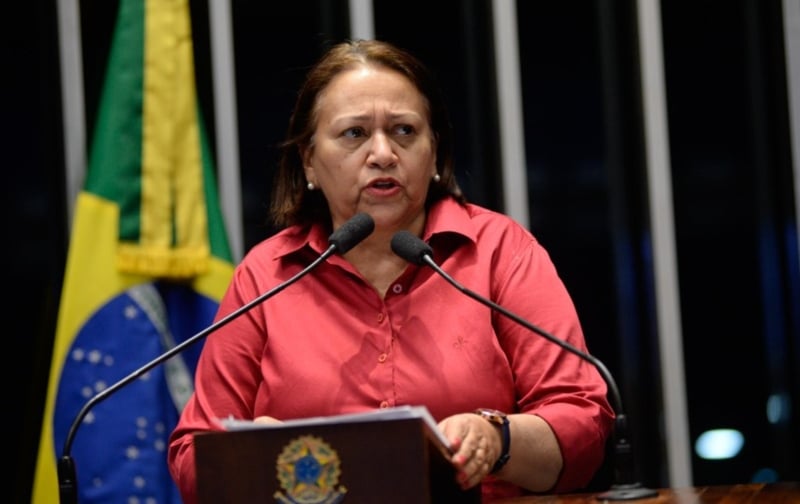 Fátima Bezerra foi reeleita governadora no Rio Grande do Norte. Foto: Agência Senado