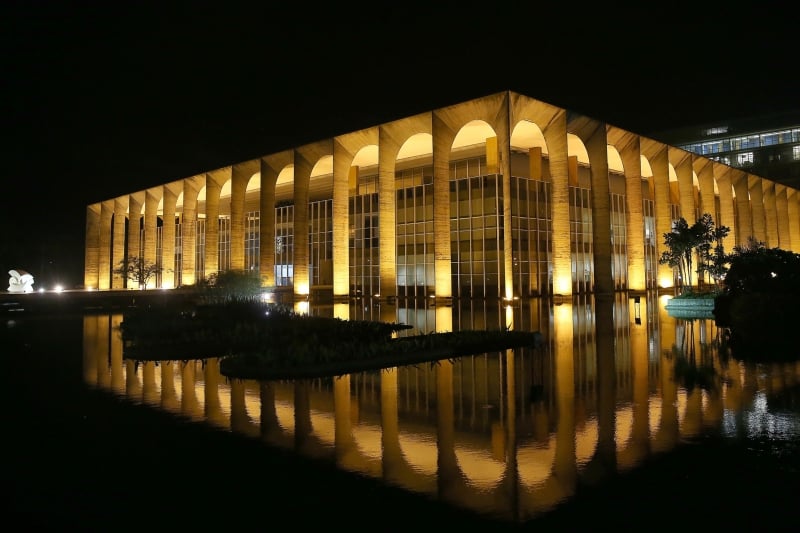 Sede do Ministério das Relações Exteriores, o Palácio Itamaraty [fotografo]Wilson Dias / Agência Brasil[/fotografo]