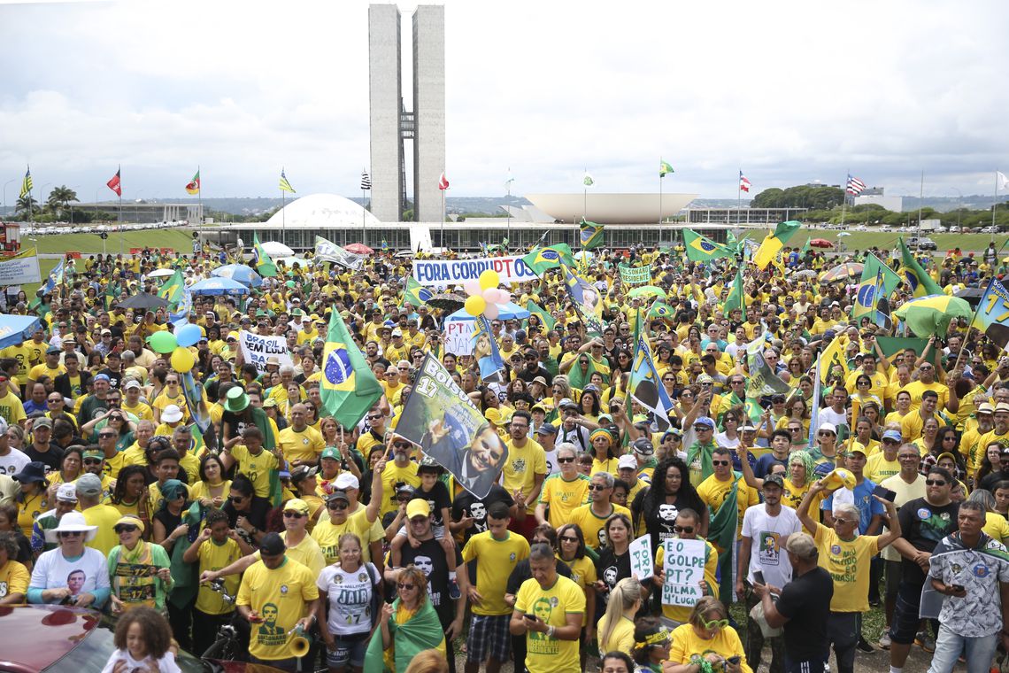 Manifestação do dia 21 de outubro de 2018 em Brasília [fotografo]José Cruz/Agência Brasil[/fotografo]