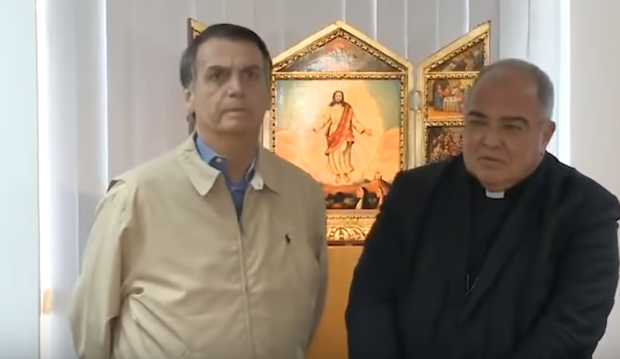 Bolsonaro assinou carta de compromisso com o cardeal Dom Orani Tempesta