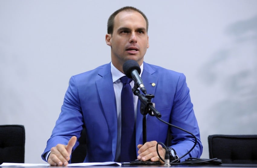 O deputado Eduardo Bolsonaro (PSL-SP[fotografo]Lucio Bernardo Junior/Câmara dos Deputados[/fotografo]