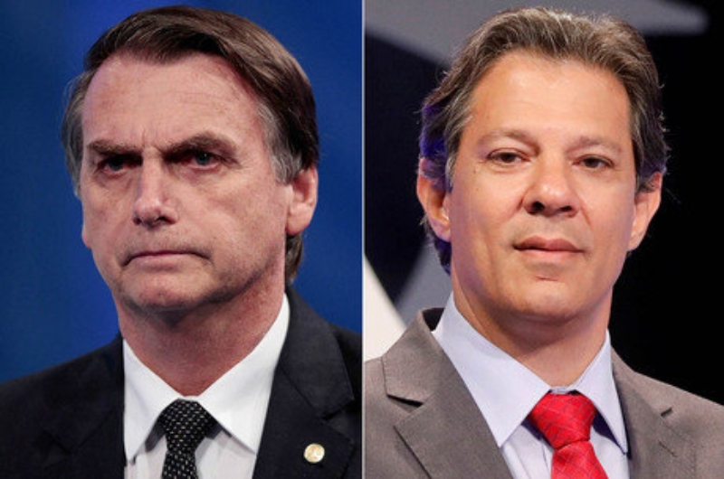 Bolsonaro atacou Haddad, que rebateu perguntando se ele já estava pronto para debater[fotografo]Reprodução[/fotografo]