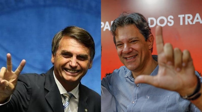 Bolsonaro e Haddad adotam estratégias diferentes com os mesmos objetivos: diminuir rejeição e, consequentemente, aumentar percentuais de votação[fotografo]Reprodução[/fotografo]