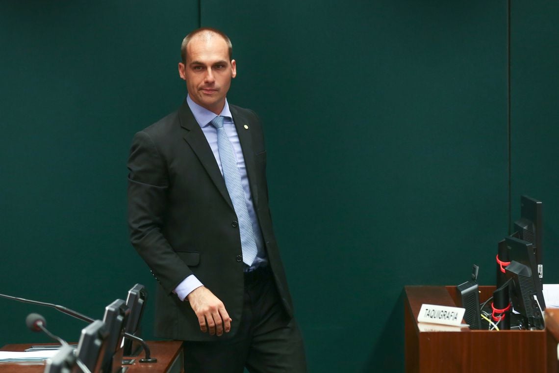 Eduardo Bolsonaro foi o deputado federal mais votado da história, com mais de 1,8 milhão de votos[fotografo]Fabio Rodrigues Pozzebom/Agência Brasil[/fotografo]