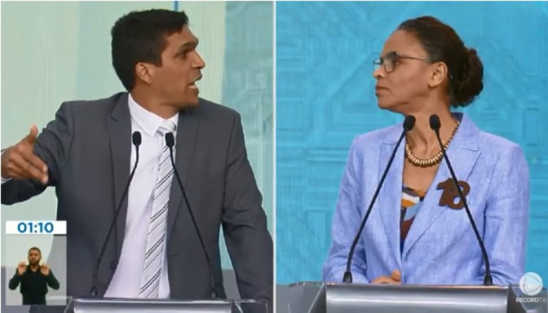 Dois dos 13 presidenciáveis do primeiro turno, Daciolo e Marina participaram de vários debates televisivo[fotografo]Reprodução[/fotografo]