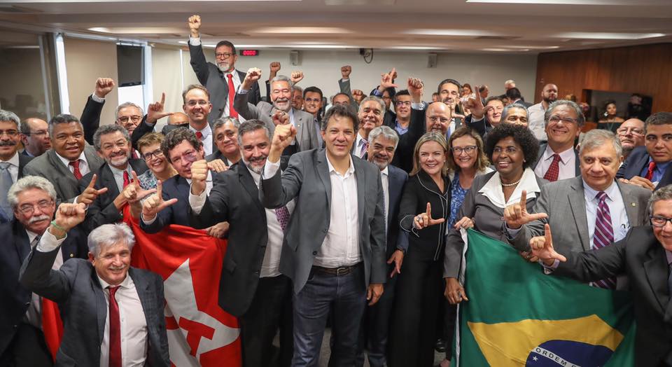 Fernando Haddad reuniu-se com a bancada do PT no Congresso Nacional. Participaram os atuais congressistas e os eleitos. [fotografo]Foto: Ricardo Stuckert [/fotografo]