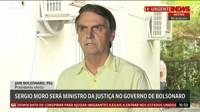 Bolsonaro fala à imprensa após encontro com o presidente do Superior Tribunal Militar, José Coelho Ferreira, em Brasília[fotografo]Valter Campanato / Agência Brasil[/fotografo]