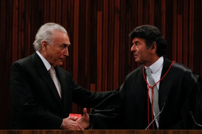 Raquel. Temer e Fux cumprem acordo informal que consistiu na concessão de reajuste e extinção do auxílio-moradia - Foto: Reprodução