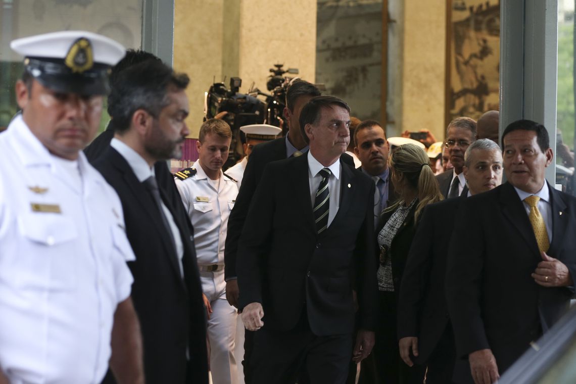 Em sua primeira viagem a Brasília desde que foi eleito, Bolsonaro visitou comandantes das Forças Armadas e o Ministério da Defesa[fotografo]Valter Campanato / Agência Brasil[/fotografo]