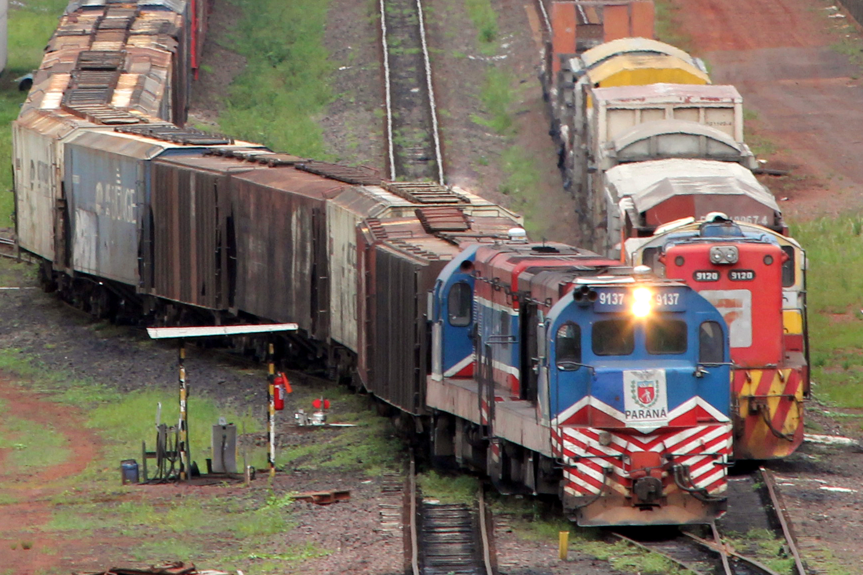 Ferrovia liga porto de Paranaguá até o Oeste paranaense.  [fotografo]Jorge Woll/ SEIL-PR [/fotografo]