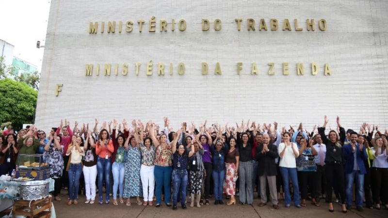 88 anos de história: servidores se manifestam em frente ao prédio da pasta em Brasília[fotografo]Reprodução[/fotografo]