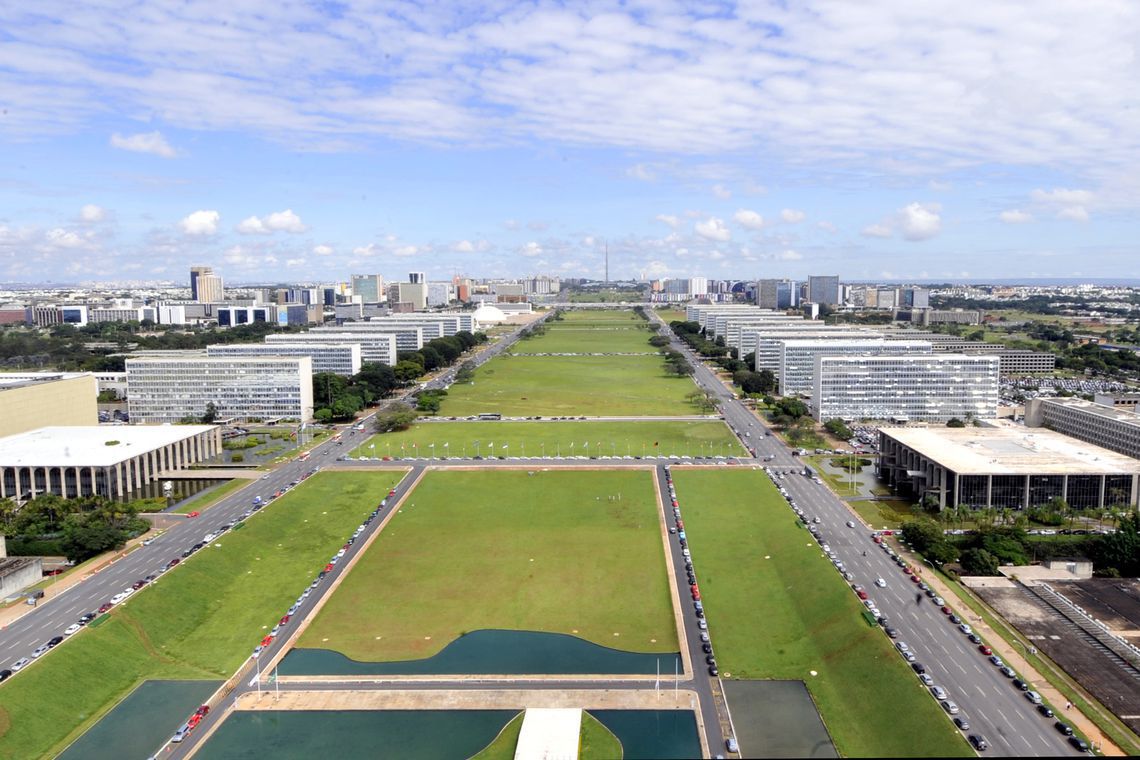 Vista aérea da Esplanada dos Ministérios. Foto: Marcello Casal Jr./Agência Brasil