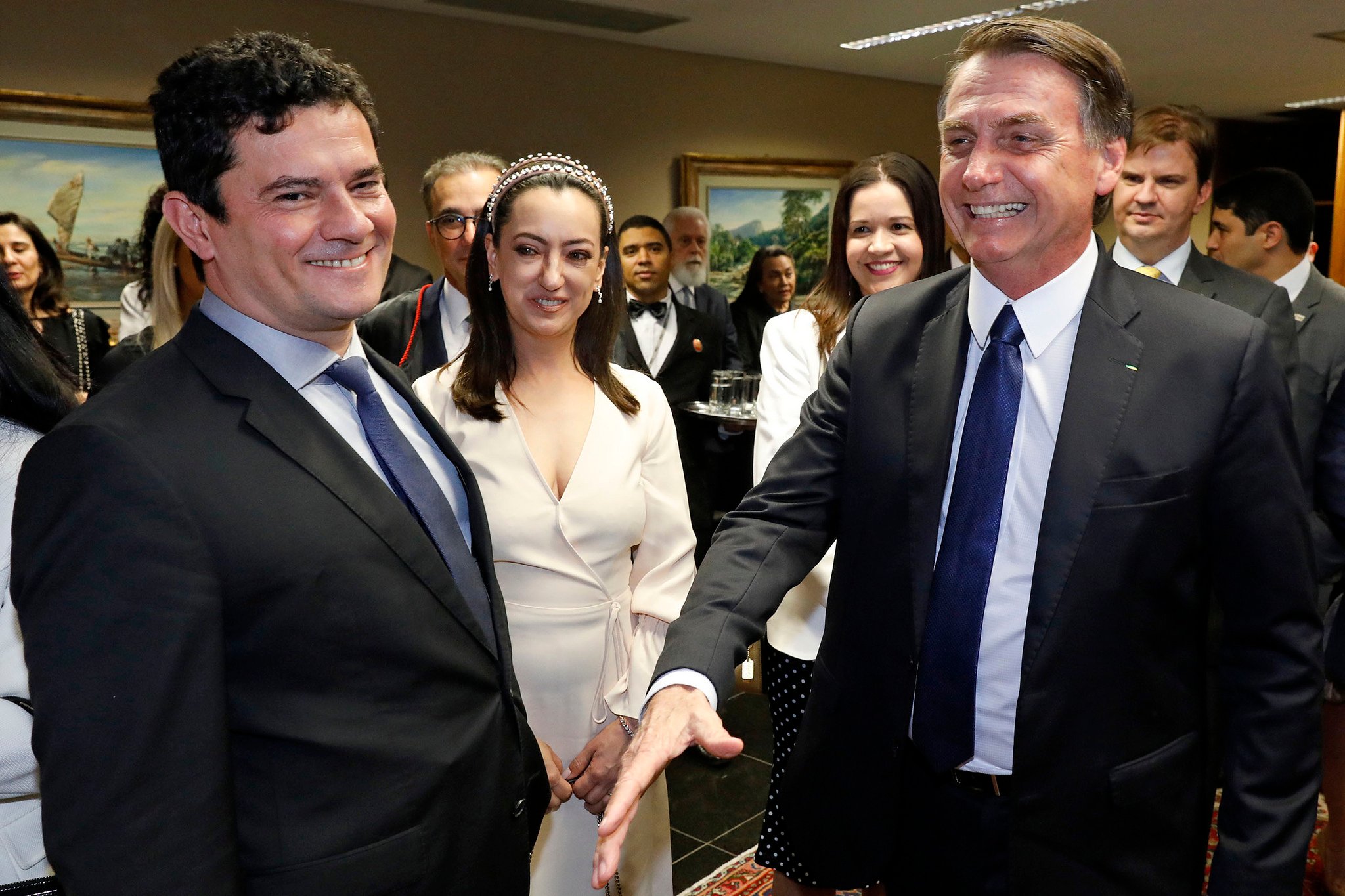 Presidente Jair Bolsonaro e ministro Sergio Moro [fotografo]Roberto Jayme/TSE[/fotografo]