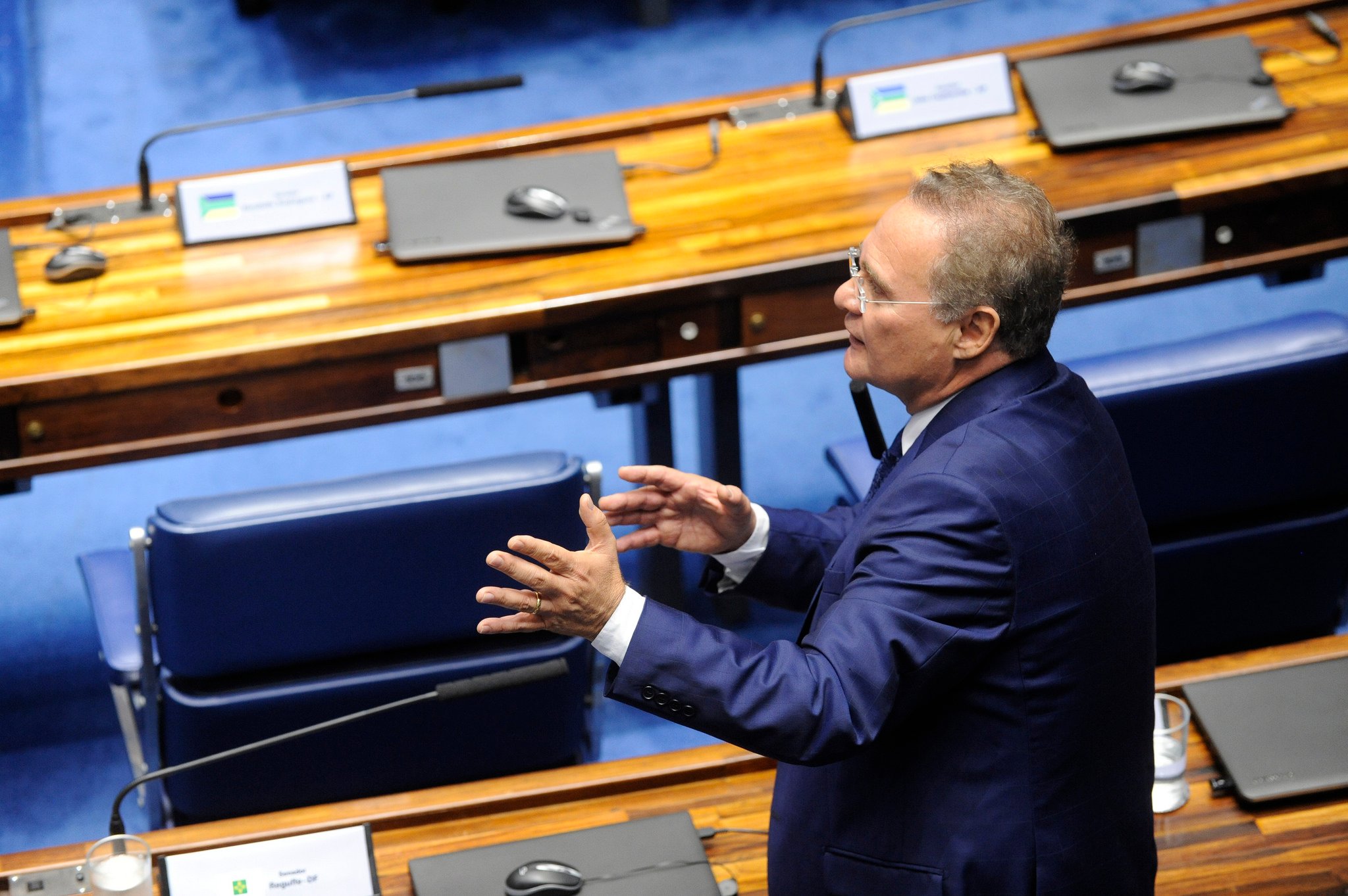 Renan não se coloca abertamente como candidato à Presidência do Senado, mas é tido como postulante[fotografo]Jonas Pereira / Agência Senado[/fotografo]