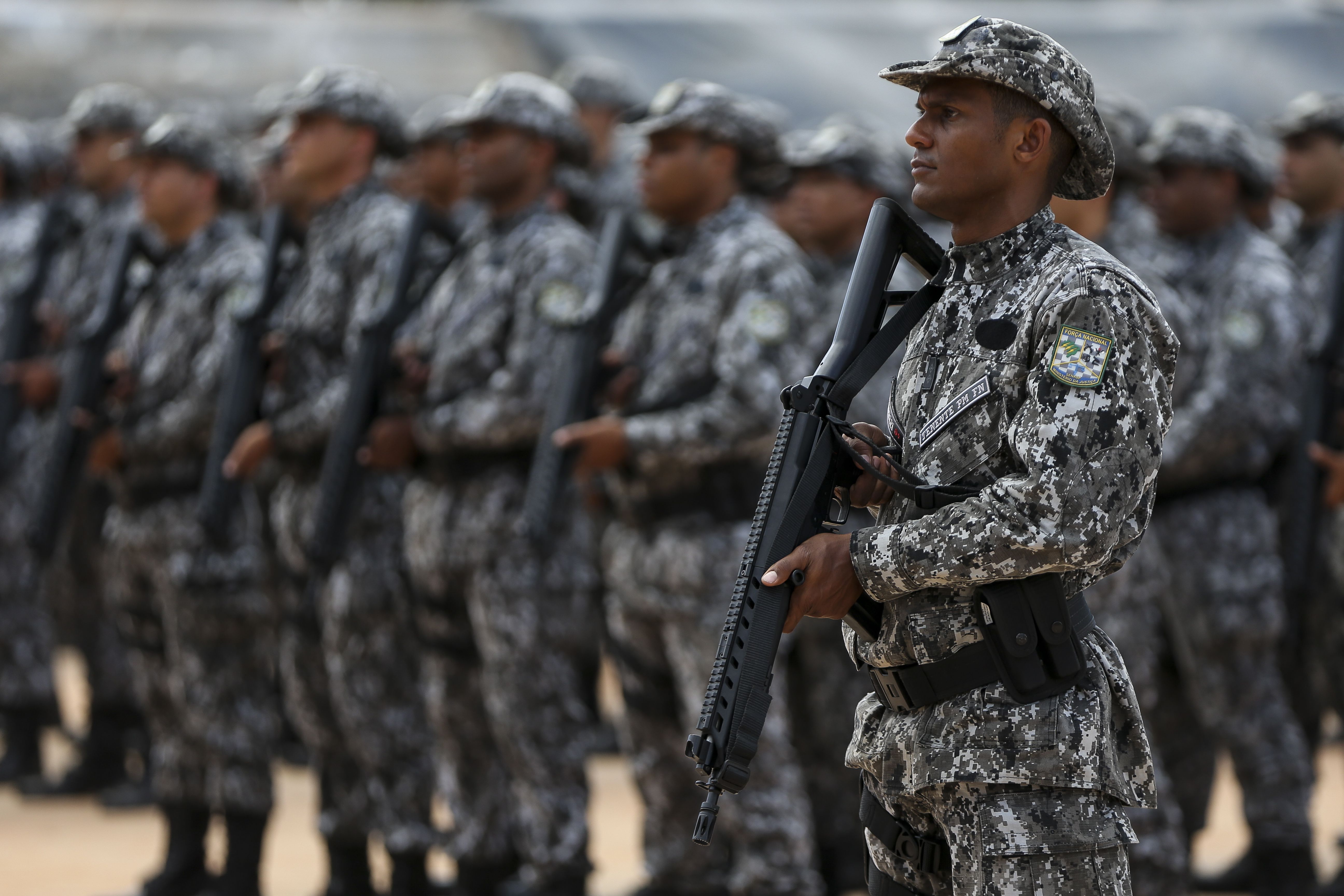 Nailton Pataxó, cacique baleado durante ataque de fazendeiros contra indígenas na Bahia, pede amparo da Força Nacional após inação da PM. Foto: Marcelo Camargo/ABr