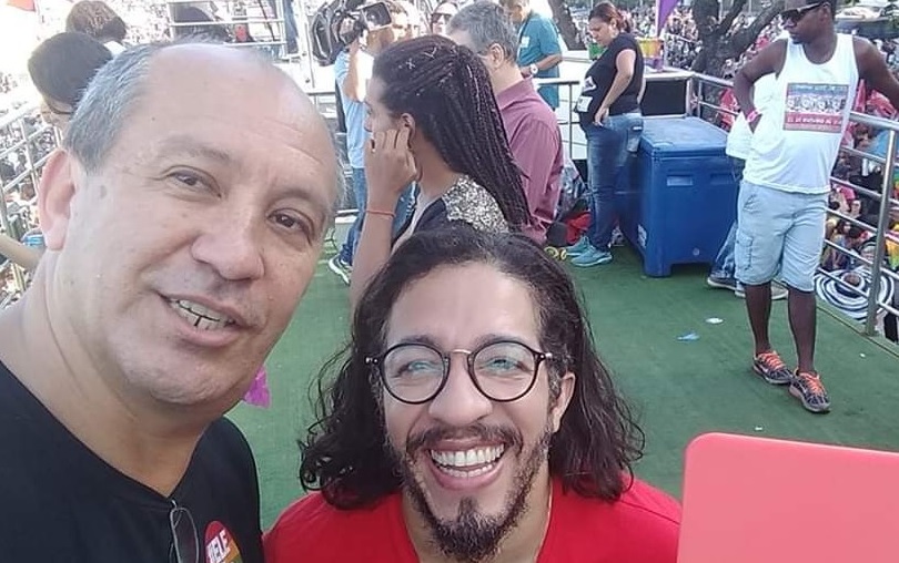 Reis e Wyllys na parada LGBTI+ Rio 2018[fotografo]Arquivo pessoal[/fotografo]