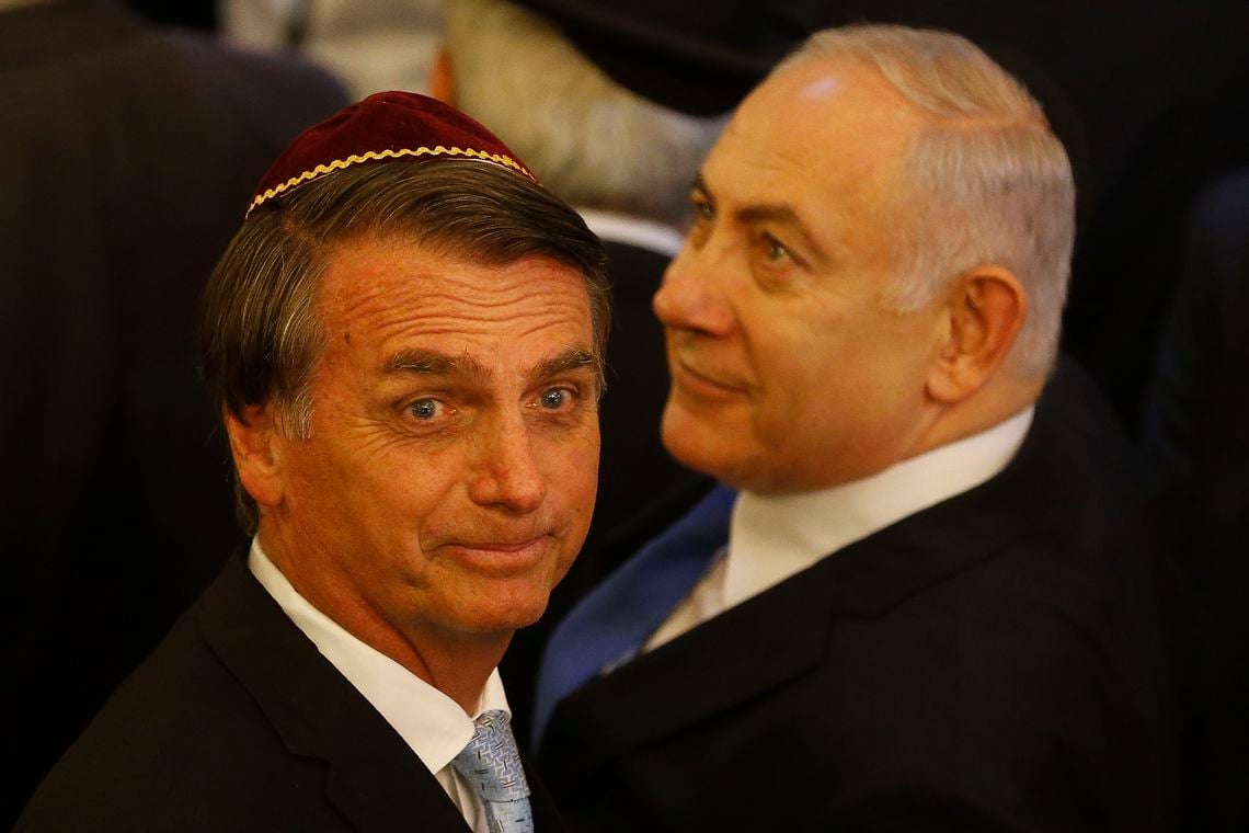 Bolsonaro e o primeiro-ministro de Israel, Benjamin Netanyahu[fotografo]Fernando Frazão/ABr[/fotografo]