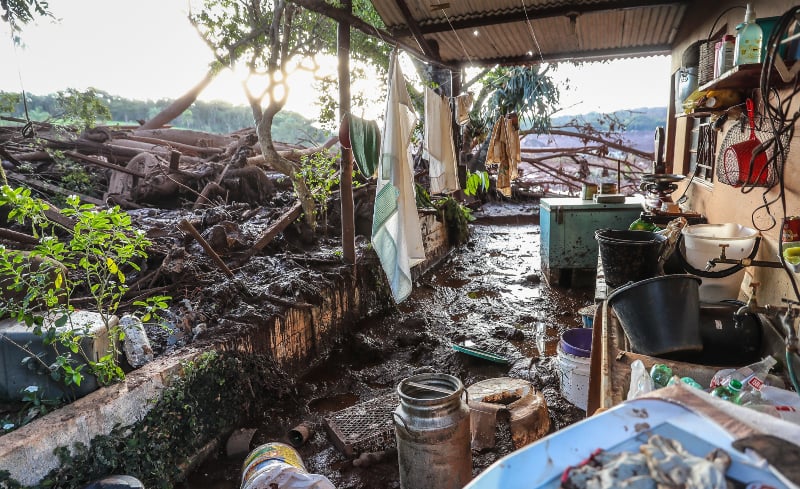 Pouca coisa sobrou após rompimento da barragem em Brumadinho. Tragédia poderia ter sido evitada[fotografo]Ricardo Stuckert[/fotografo]