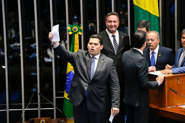 Aos 41 anos, Alcolumbre impôs derrota histórica a Renan e ao MDB ao vencer a disputa pela presidência do Senado[fotografo]Marcos Oliveira/Ag. Senado[/fotografo]