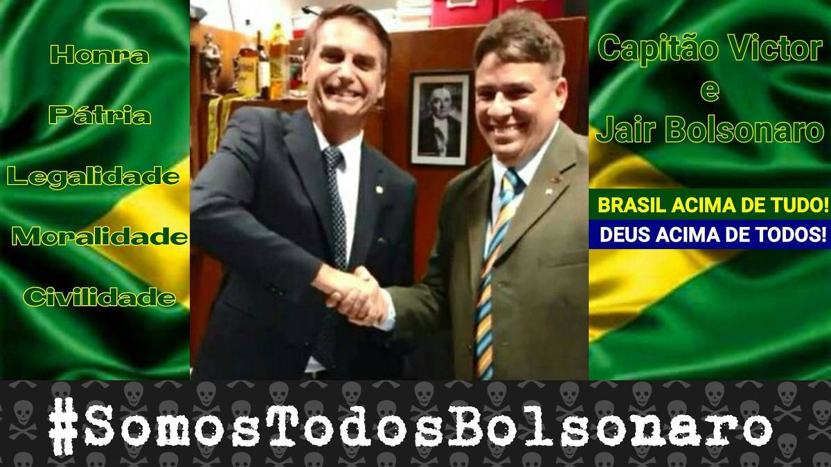 Em vídeo, Bolsonaro pediu votos para a candidatura de Victor a uma vaga na Câmara, mas o amigo não foi eleito