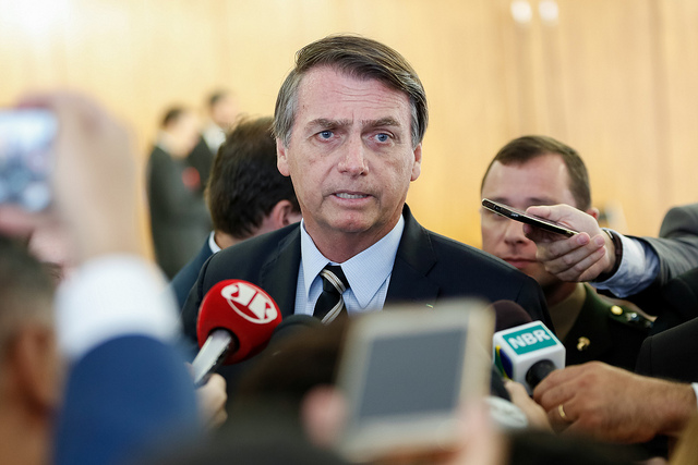 Bolsonaro disse que pegou áudios da portaria para que eles não fossem adulterados [fotografo]Carolina Antunes / PR[/fotografo]