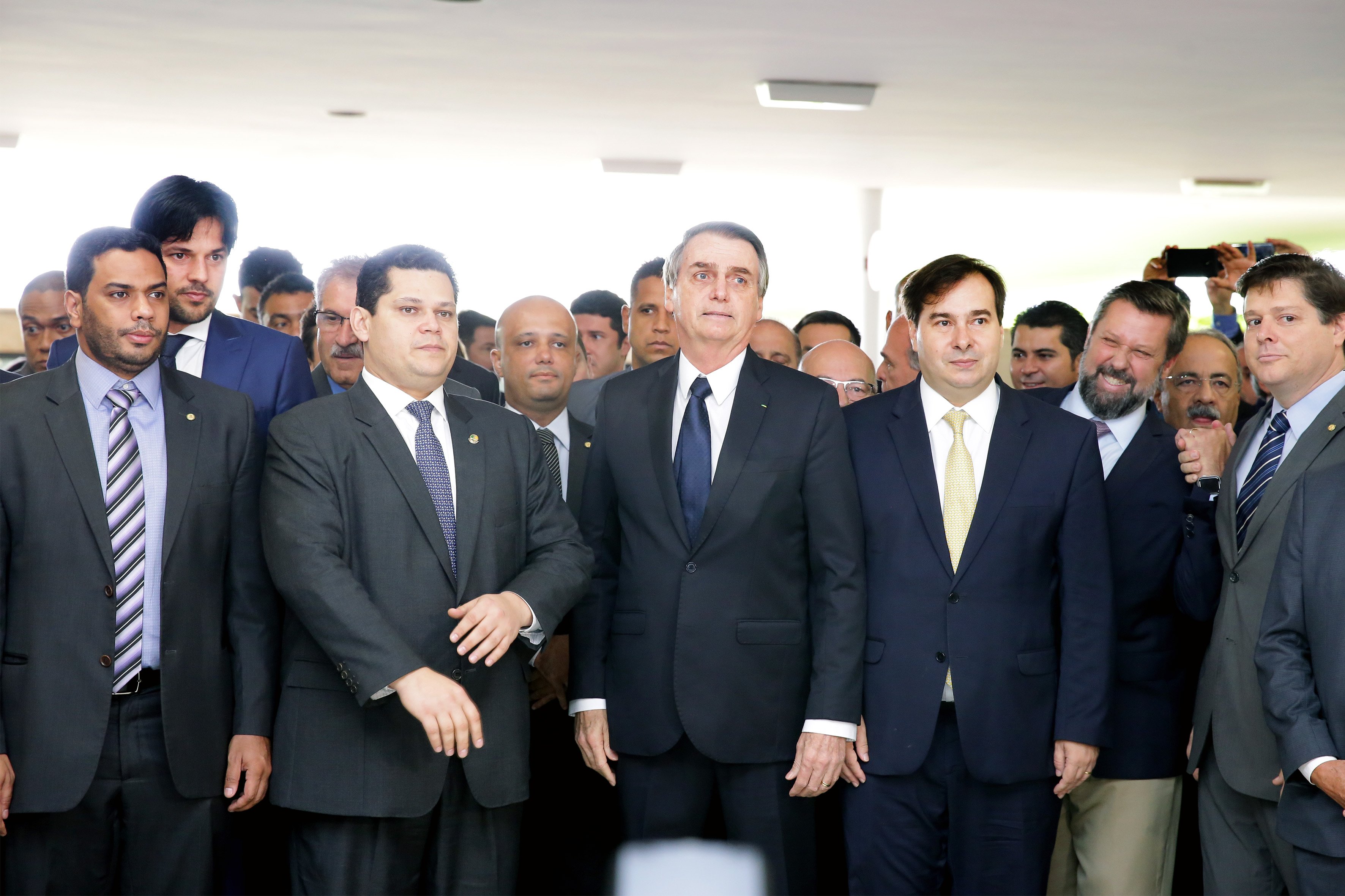 Bolsonaro deposita nos próprios presidentes da Câmara e do Senado parte da responsabilidade pela ariculação[fotografo]Cleia Viana / Câmara[/fotografo]