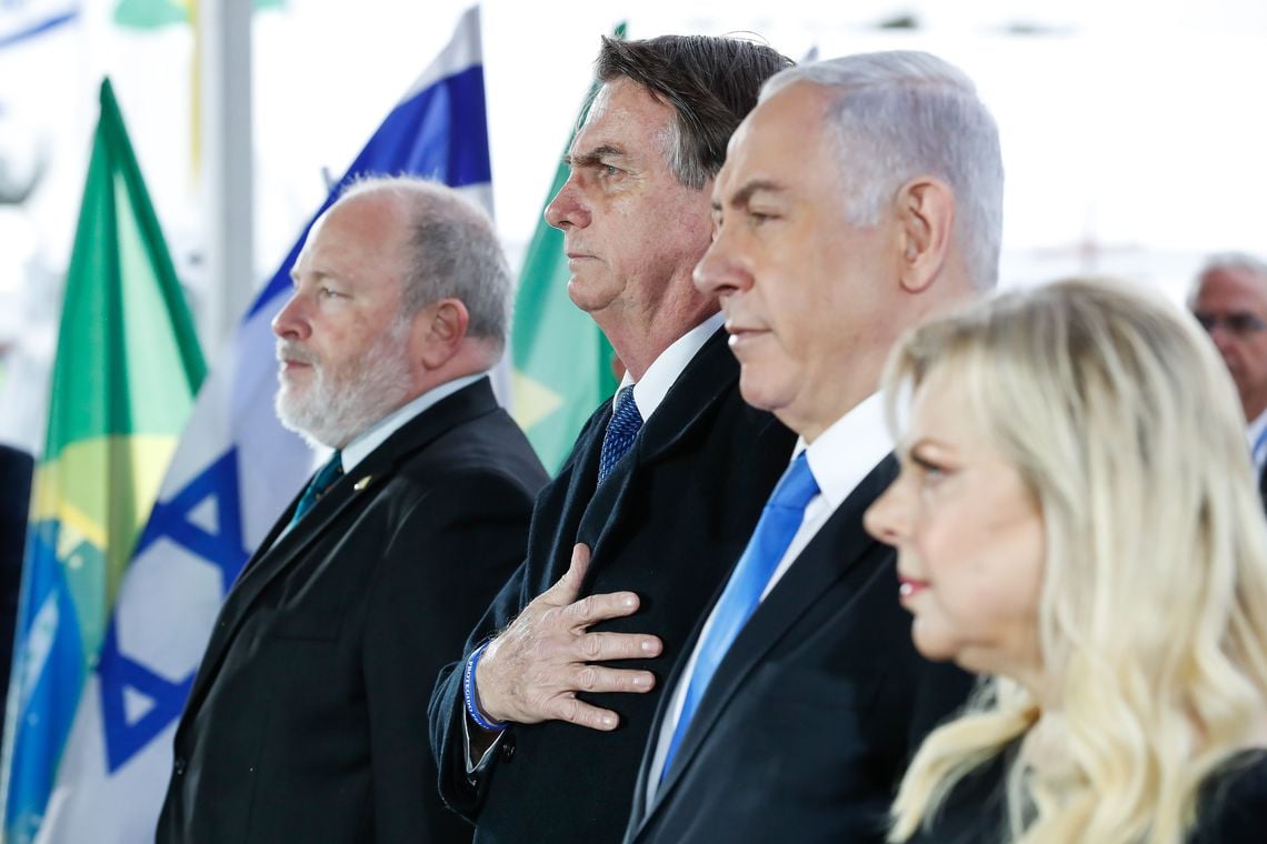 O primeiro-ministro de Israel, Benjamin Netanyahu, recebe Bolsonaro[fotografo]Alan Santos / PR[/fotografo]