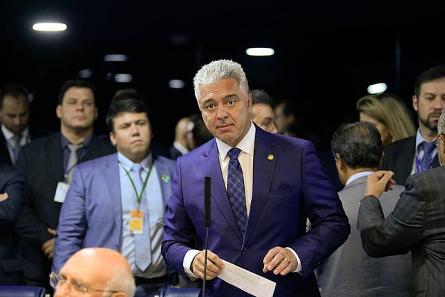 Major Olimpio lidera a bancada do PSL no Senado, composta por quatro senadores [fotografo]Pedro França/Ag. Senado[/fotografo]