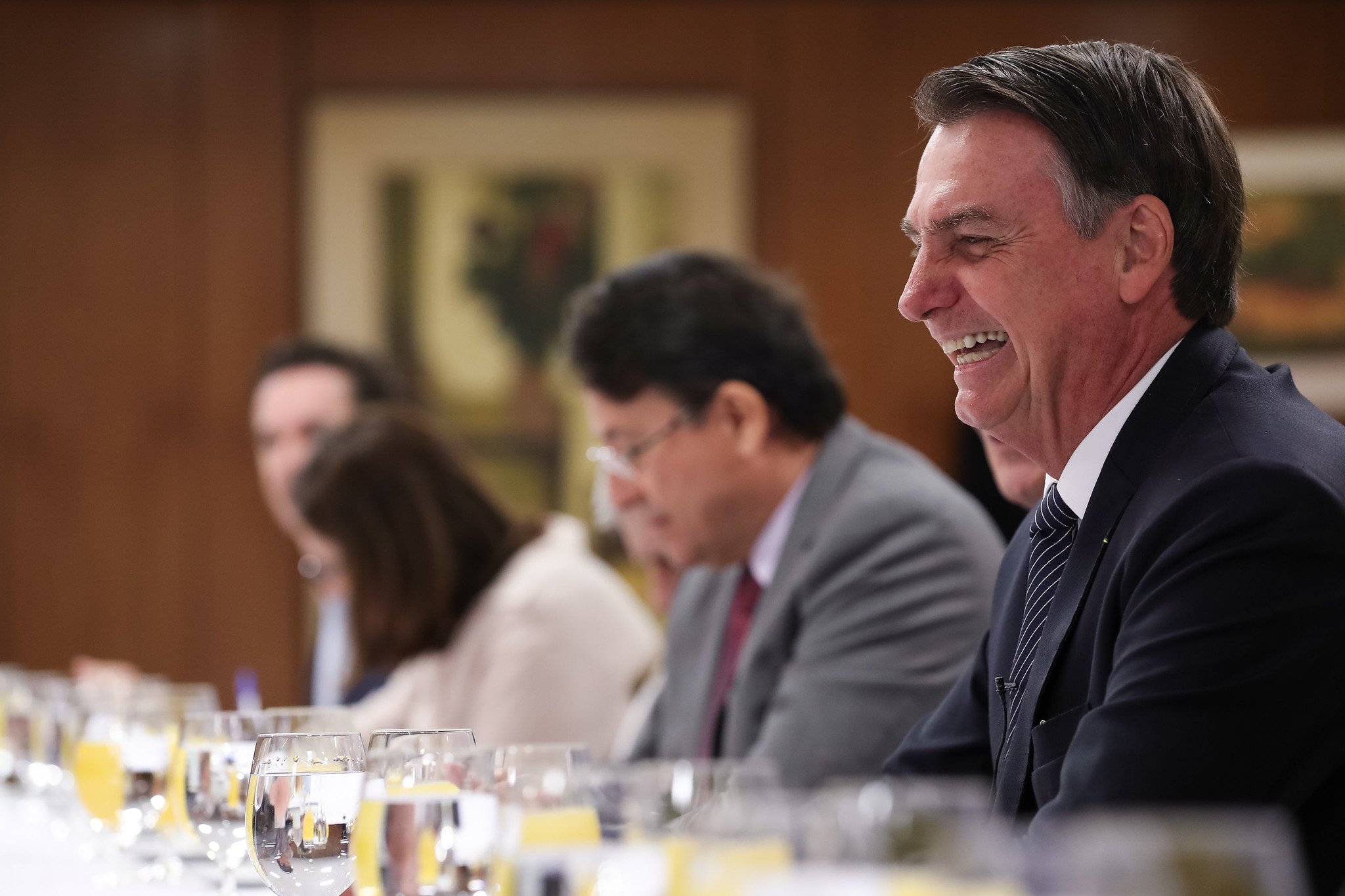 (Brasília - DF, 25/04/2019) Presidente da República, Jair Bolsonaro durante Café da Manhã com Jornalistas.                                   Foto: Marcos Corrêa/PR