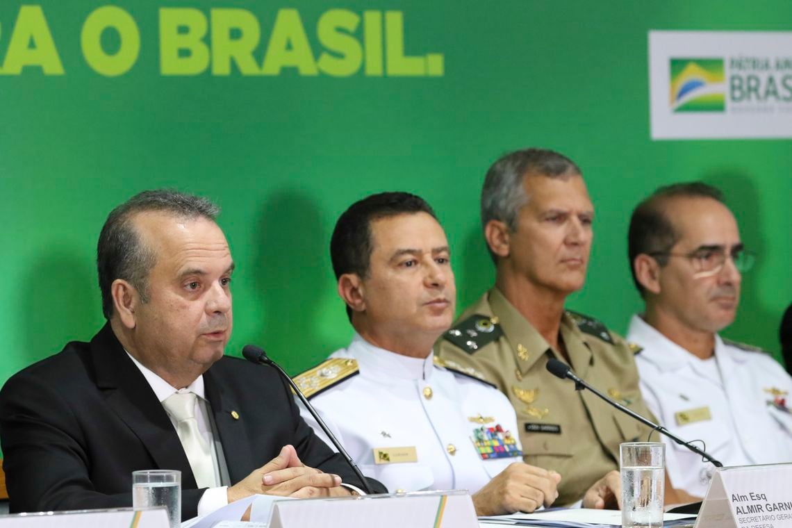 Secretário de Previdência, Rogério Marinho, apresenta proposta dos militares com representantes das Forças Armadas[fotografo]Fabio Pozzebom / Agência Brasil[/fotografo]