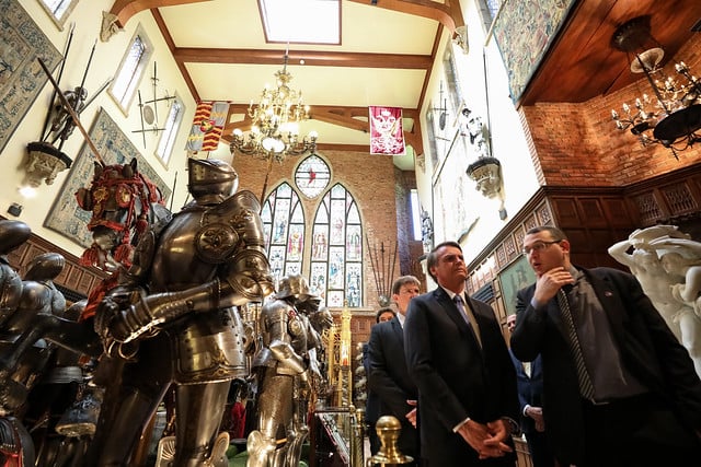 Presidente também visitou o Castelo São João, onde esta localizada a coleção de  Armas Brancas do Instituto Ricardo Brennand [fotografo]Marcos Corrêa/PR[/fotografo]