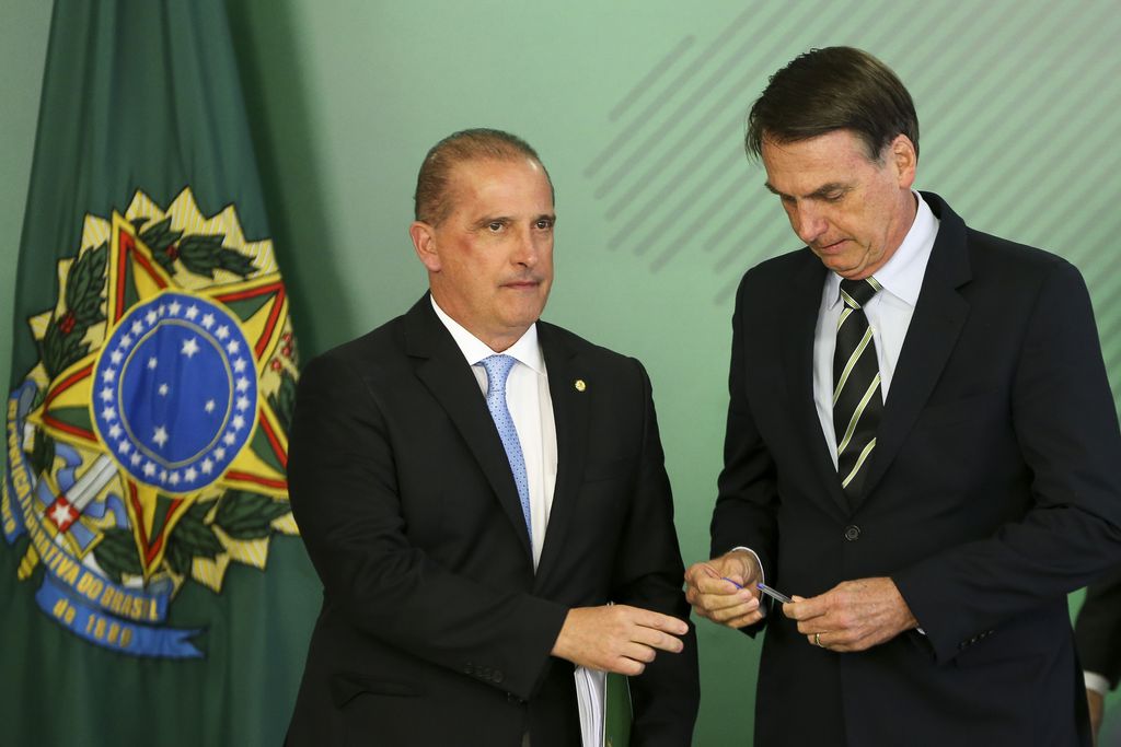 Onyx Lorenzoni e Jair Bolsonaro [fotografo] Marcelo Camargo/ABr [/fotografo]