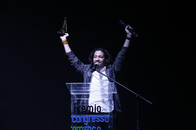 Jean Wyllys, durante a edição de 2015 do Prêmio Congresso em Foco [fotografo]Foto: Paulo Negreiros/Congresso em Foco[/fotografo]