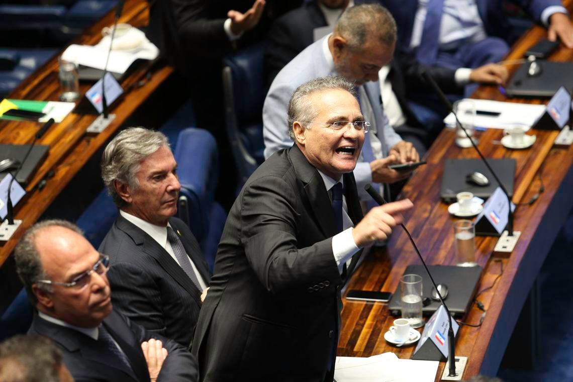 A Procuradoria Geral da República decidiu por arquivar o pedido do senador Flávio Bolsonaro (PL-RJ) para investigar Renan Calheiros (MDB-AL). Foto: Fábio Rodrigues Pozzebom/Ag. Senado