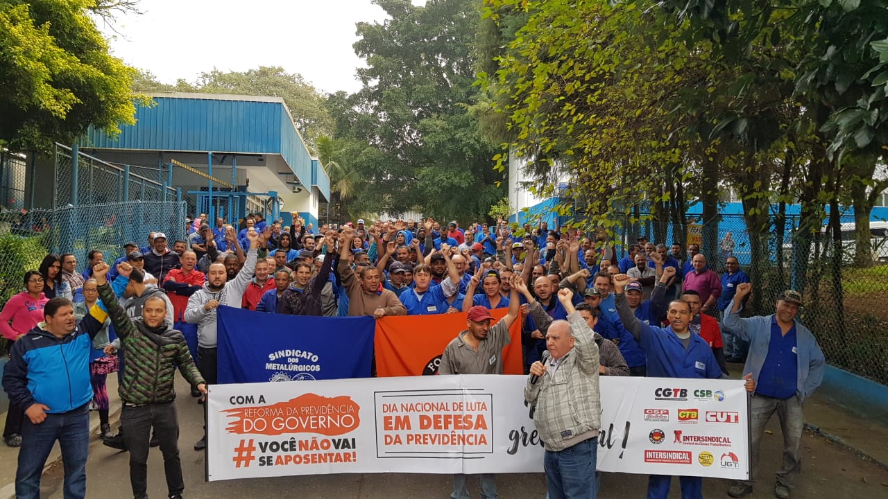 Metalúrgicos ligados à Força Sindical, uma das centrais que organizam a greve[fotografo]Divulgação/Força Sindical[/fotografo]