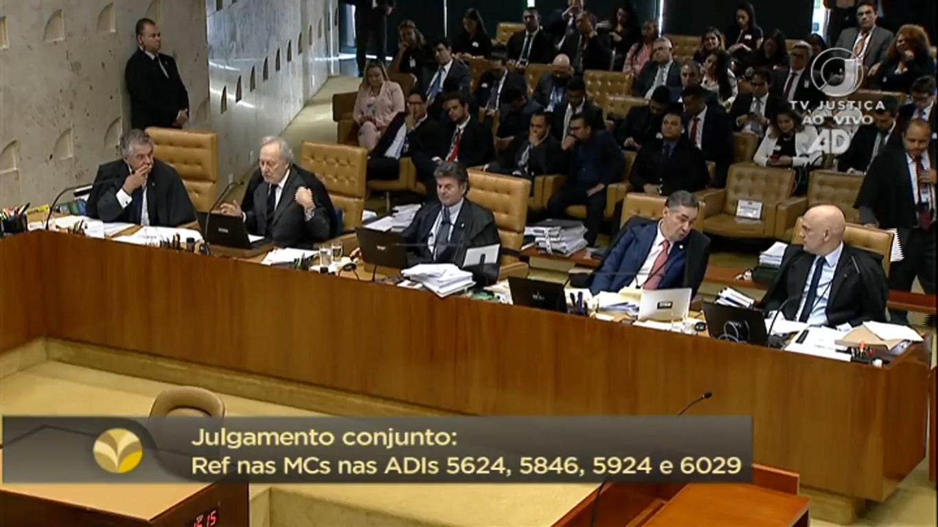 Ministro Lewandowski, relator do caso, foi o primeiro a votar[fotografo]Reprodução/TV Justiça[/fotografo]