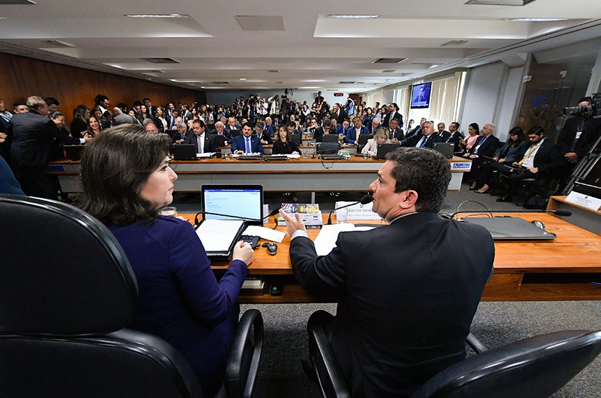 Moro esteve na CCJ do Senado neste ano. [fotografo]Geraldo Magela / Agência Senado[/fotografo]