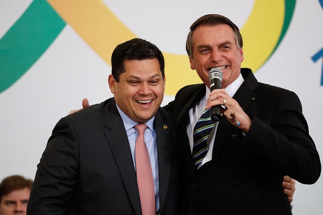 Jair Bolsonaro e Davi Alcolumbre Foto: AlanSantos/PR