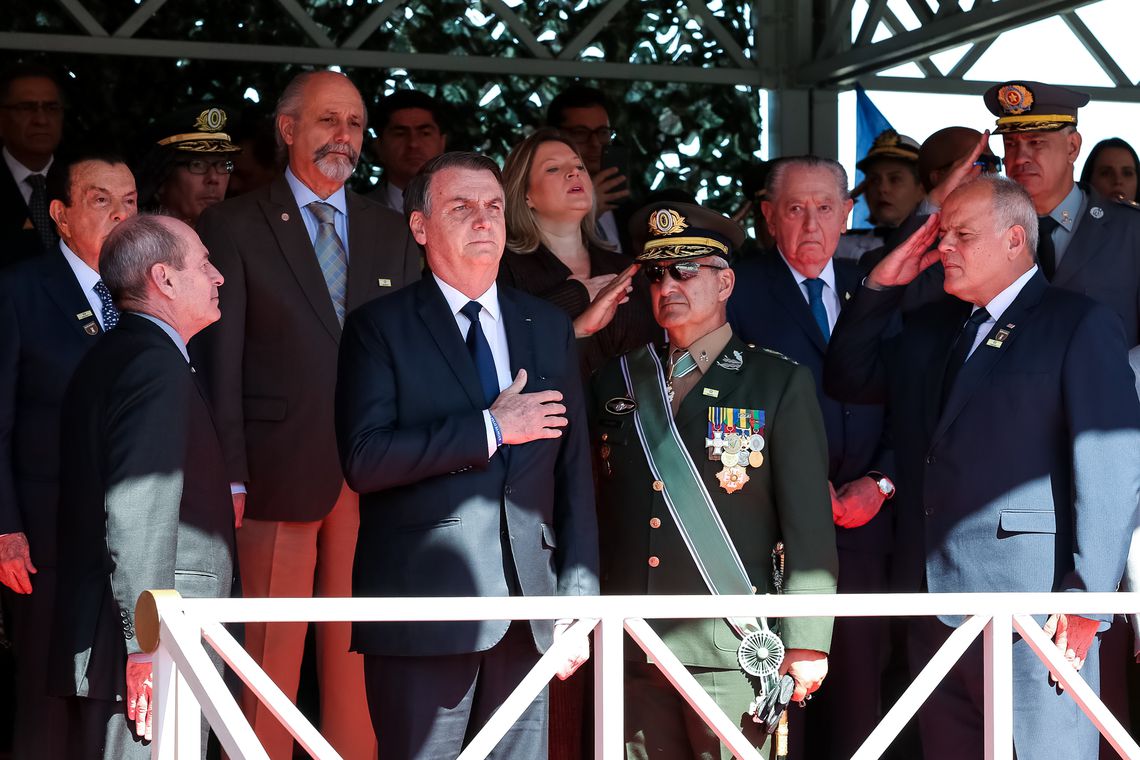 Bolsonaro falou que sabe a causa da morte de pai de presidente da OAB
[/fotografo] Marcos Correia PR.