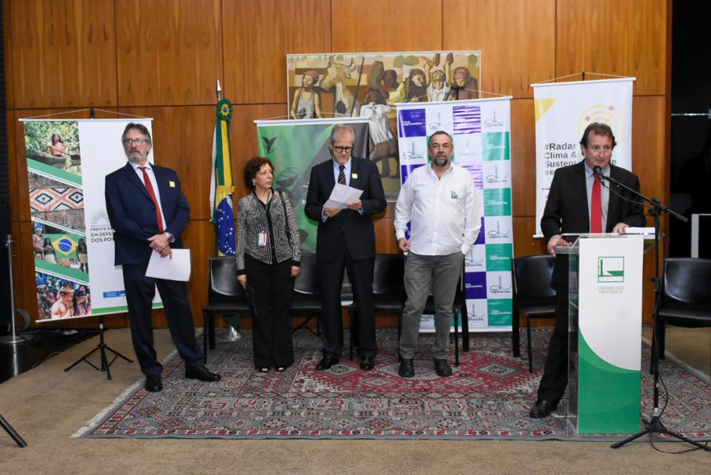 A categoria de defesa do clima do Prêmio Congresso em Foco 2019 foi lançada no Salão Nobre da Câmara dos Deputados. Foto: Reila Maria/Câmara dos Deputados