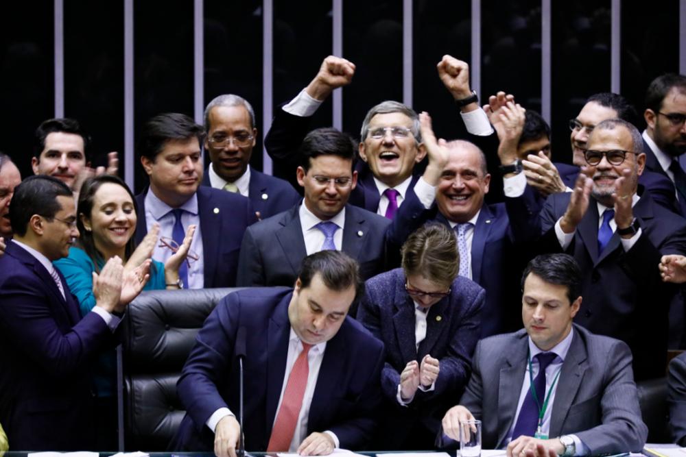 Plenário concluiu a votação do primeiro turno da reforma. Foto: Luis Macedo/Câmara dos Deputados